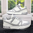 Кросівки жіночі білі з сірим демісезонні HOROSO 4430, фото 2