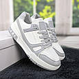Кросівки жіночі білі з сірим демісезонні HOROSO 4430, фото 3