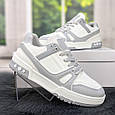 Кросівки жіночі білі з сірим демісезонні HOROSO 4430, фото 4