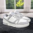 Кросівки жіночі білі з сірим демісезонні HOROSO 4430, фото 6