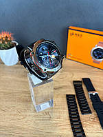 Чоловічий наручний розумний смарт-годинник X15 Pro Круглий, яскравий Smart watch amoled з функцією розумного повідомлення