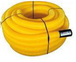 Труба дренажна d 100 мм, в бухтах (50м), жовта, перфорована