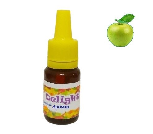 Рідкий харчовий ароматизатор Яблуко  Delight 10 мл. смакова добавка