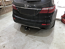 Фаркоп Hyundai Grand Santa Fe 2013-2019 (Хендай Гранд Санта Фе) вставка під квадрат, фото 4