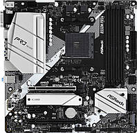 ASRock B550M Pro4 (AM4/B550, 4*DDR4, 2xPCIex16, DP/HDMI/VGA, 6xSATAІІІ, 3xM.2, GLan, 7.1ch, mATX)