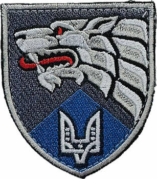 Шеврон 8 Полк ССО (вовк) сірий