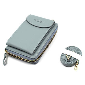 Жіночий гаманець-клатч Baellerry Forever N8591 Джинс Сумка-клатч для телефону грошей та банківських карток