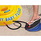 Насос підлоговий ножний-жаба Intex для накачування надувного басейну та матраца 30 см 68610 Насос для човна, фото 4