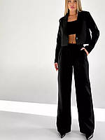 Женский деловой костюм двойка пиджак+штаны палаццо ткань: костюмка Мод 239
