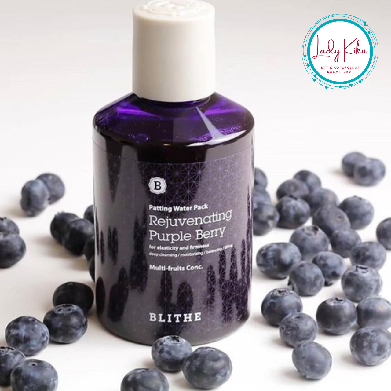Омолоджуюча сплеш-маска з екстрактами ягід BLITHE Patting Splash Mask Rejuvenating Purple Berry, 150ml