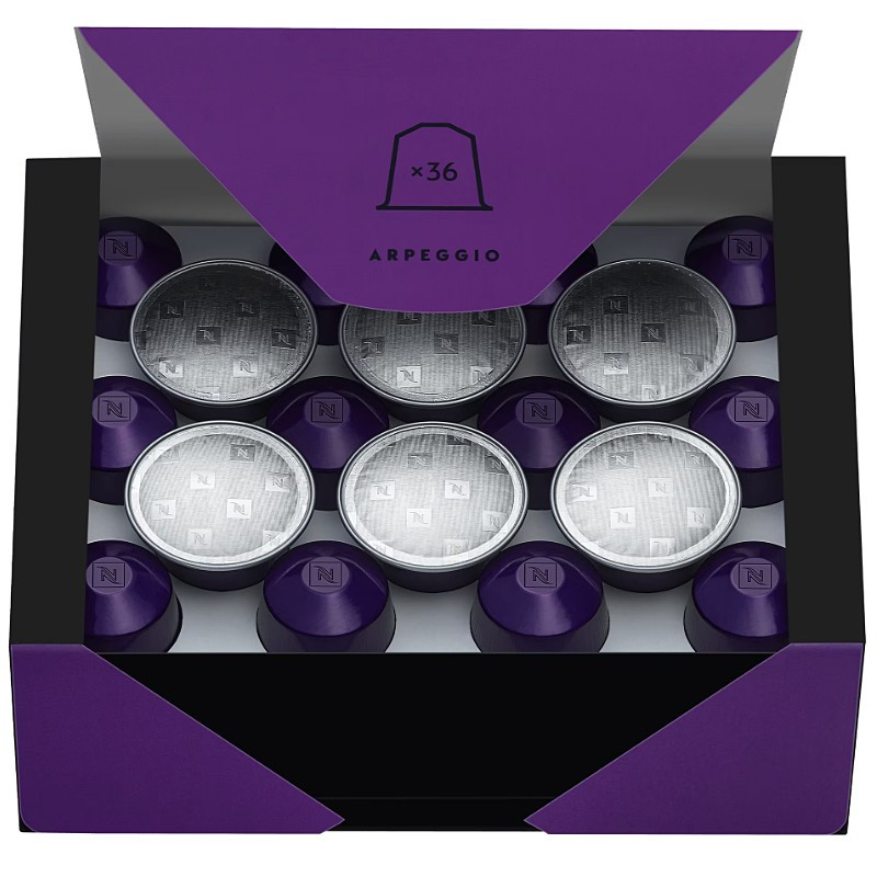 Кава в капсулах Nespresso Arpeggio 9 велика коробка 36 капсул Швейцарія оригінал Арпегіо, фото 1