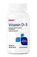 Витамин D-3 GNC Vitamin D-3 1000 IU (25 mcg), 180 таблеток