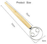 Вінчик датський для збивання, змішування тіста з 2 отворами, фото 7