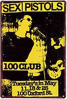 Металева табличка / постер "Sex Pistols" 20x30см (ms-00579)