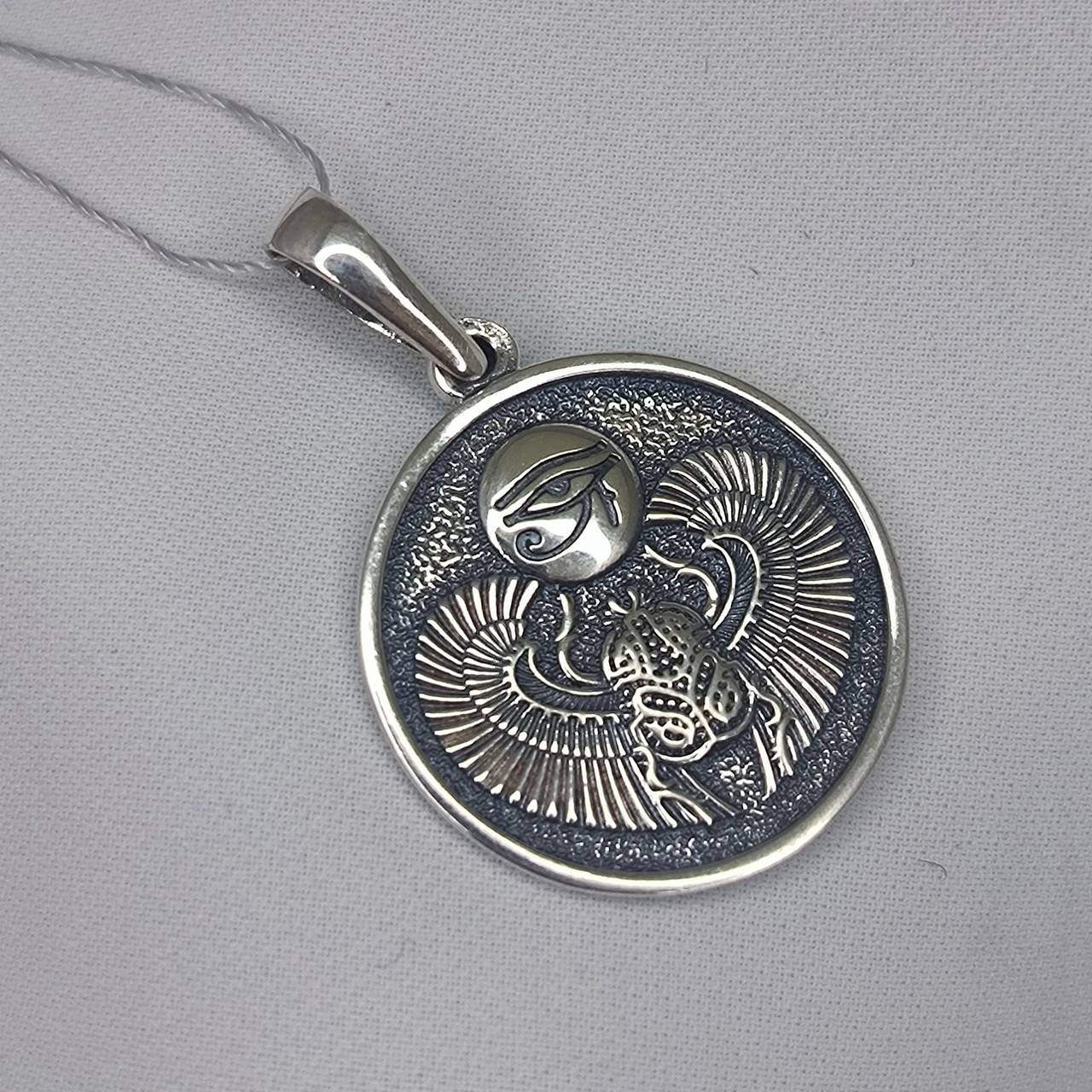 Срібний кулон Скаробей 925 проби Ukr-Gold.com