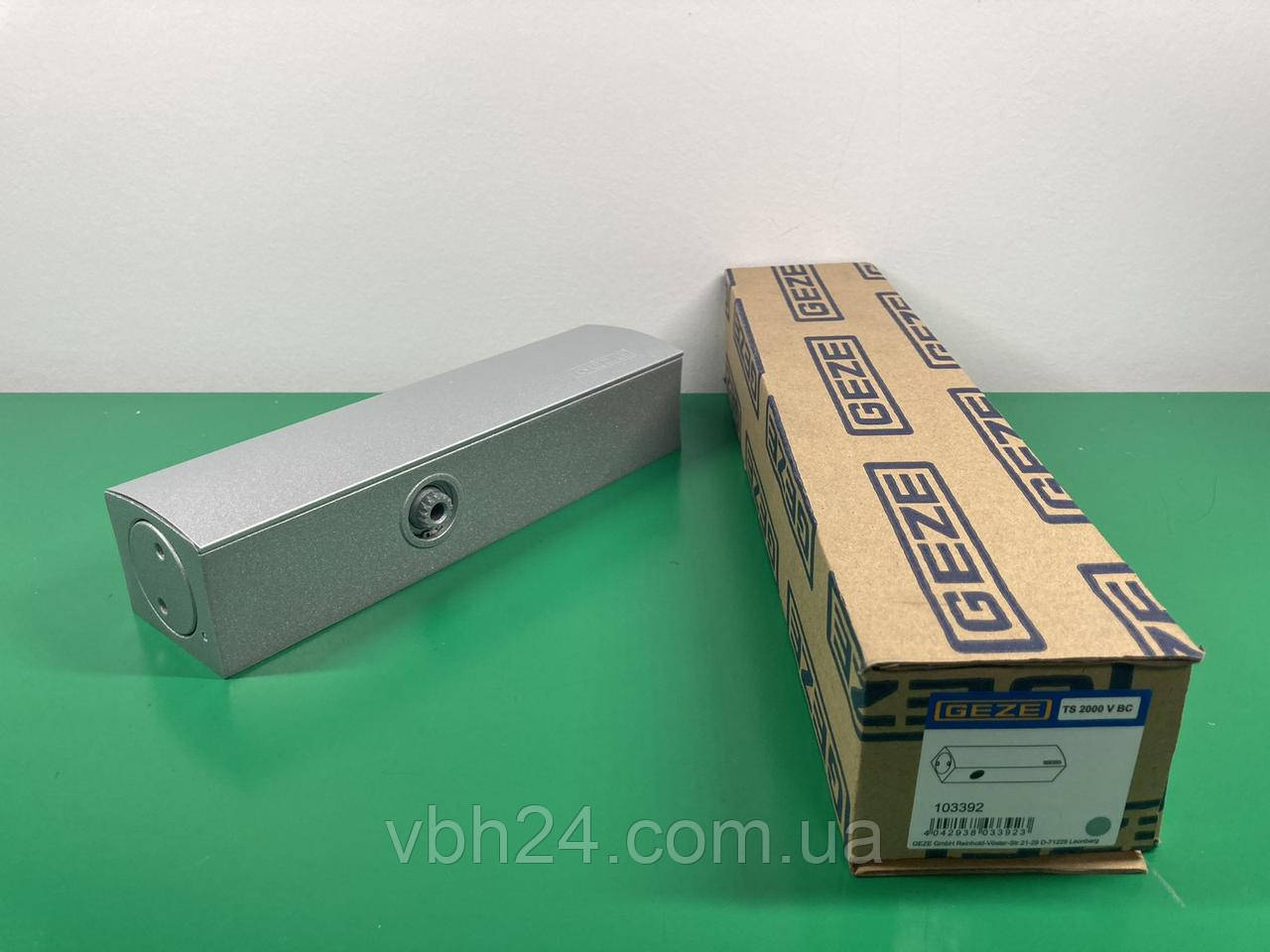 Дотягувач срібло без ножиць Geze TS2000 NV BC тіло, арт. 124946