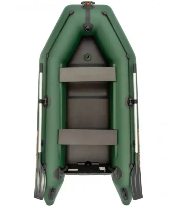 Надувний човен Kolibri KM-280D Профі з надувним кілем моторний двомісний суцільний жорсткий настил