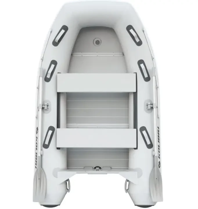 Надувний човен Kolibri KM-270DXL Explorer алюмінієвий пайол моторний двомісний пересувні сидіння, фото 1