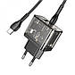 Зарядний пристрій Hoco USB/Type-C + кабель Type-C N34 Black, фото 6