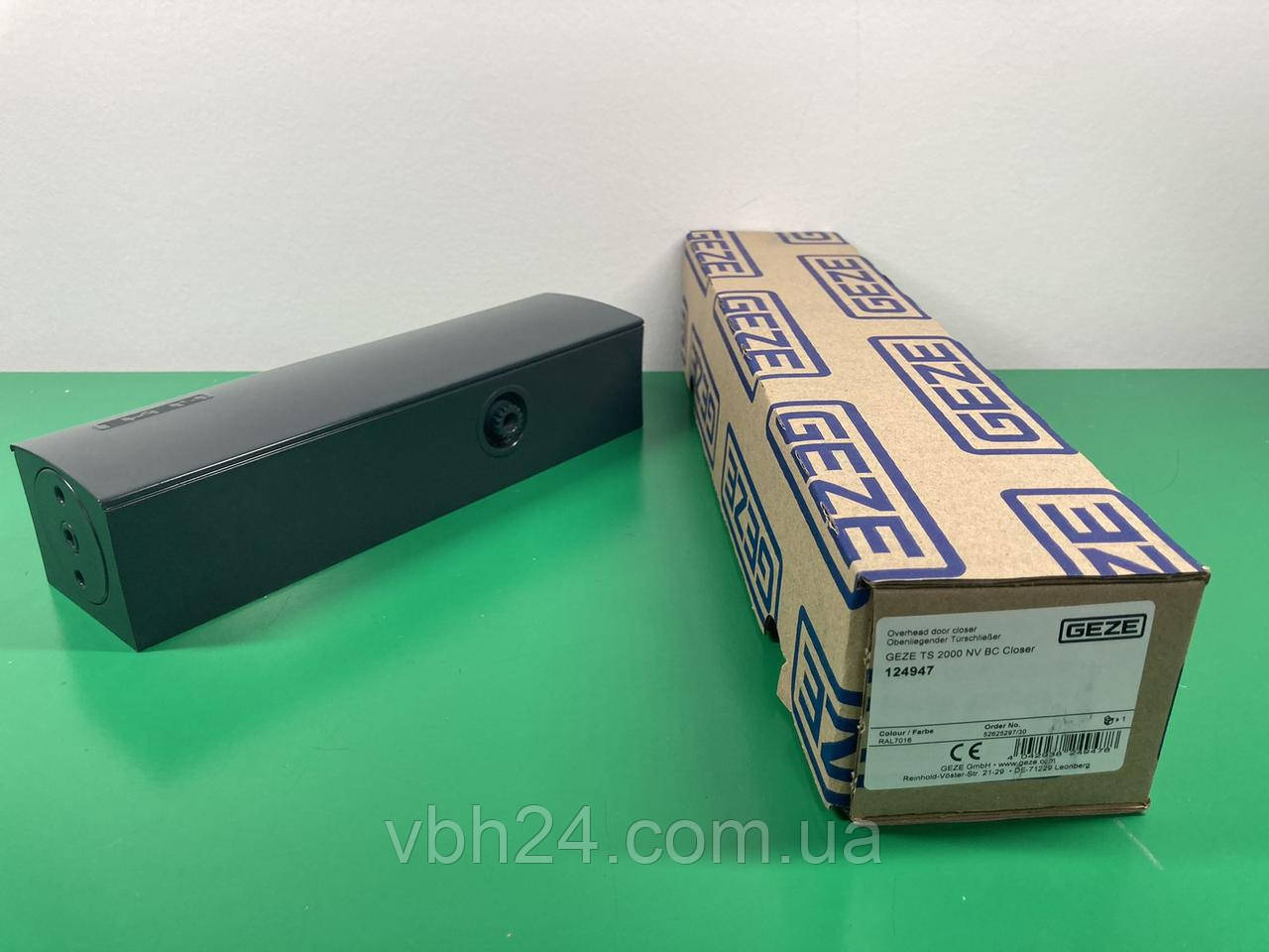 Дотягувач антрацит без ножиць Geze TS2000 NV BC тіло, арт. 124947