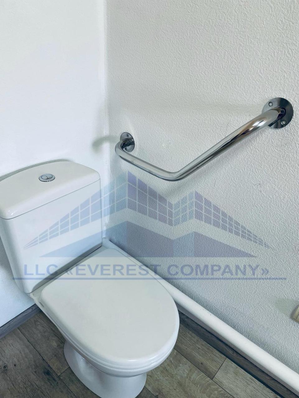 Поручень у ванну пристінний кутовий для людей з інвалідністю,  Ø 20м - 350x350м
