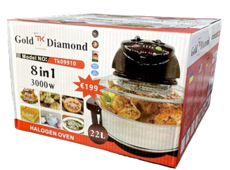 Електричний аерогриль Gold Diamond TK09910 8 в 1 22 л Np