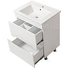 Тумба підлогова ЮВВІС Марко 65 см з умивальником Тріо 65 см, фото 2