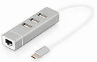 Digitus USB Type-C, 3xUSB+Fast Ethernet, фото 2