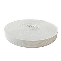 Широка білизняна резинка (гумка) для одягу, Біла 1,5 см х 22,5 м, Резинка для шиття плоска.