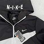 Вітровка чоловіча Nike весенняя весна-осінь демісезонна з капюшоном свуш. Живе фото, фото 4