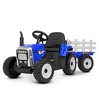 Детский синий трактор M 4479EBLR-4 12 вольт Mila