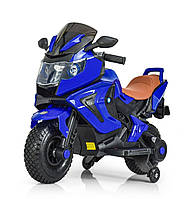 Детский мотоцикл M 3681AL-4 синий 12 вольт Mila