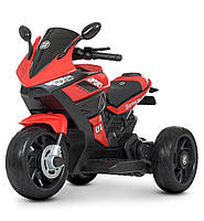 Детский электромобиль мотоцикл M 4454EL-3 красный 6 вольт. Mila