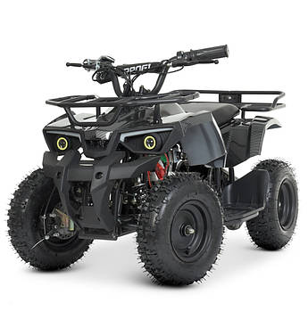 Електроквадроцикл HB-ATV800AS-19 Двигун 800 Вт, 34kk12A/12V, швидкість 22 км/год, до 65 кг, вуглець Mila