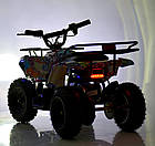 Електроквадроцикл HB-ATV800AS-19 Двигун 800 Вт, 34kk12A/12V, швидкість 22 км/год, до 65 кг, вуглець Mila, фото 8