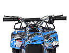 Електроквадроцикл HB-ATV800AS-4 Мотор 800W, 3акк12A/12V, швидко22 км/год, до 65 кг, синій Mila, фото 4