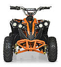 Електроквадроцикл HB-EATV1000Q-7ST V2 Мотор 1000Q, 4 батареї 12V/12AH, швидкість 26,5 км/год, жовтогарячий Mila, фото 2
