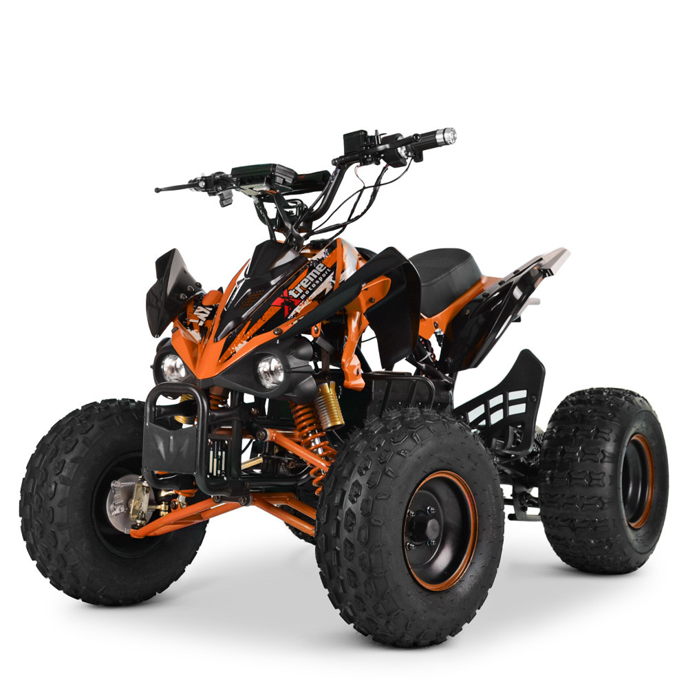 Підлітковий електро квадроцикл HB-EATV1500Q2-7 MP3 мотор-диференціал 1500W, 5 акум 12V/20AH, муз, SD, оранж Mila