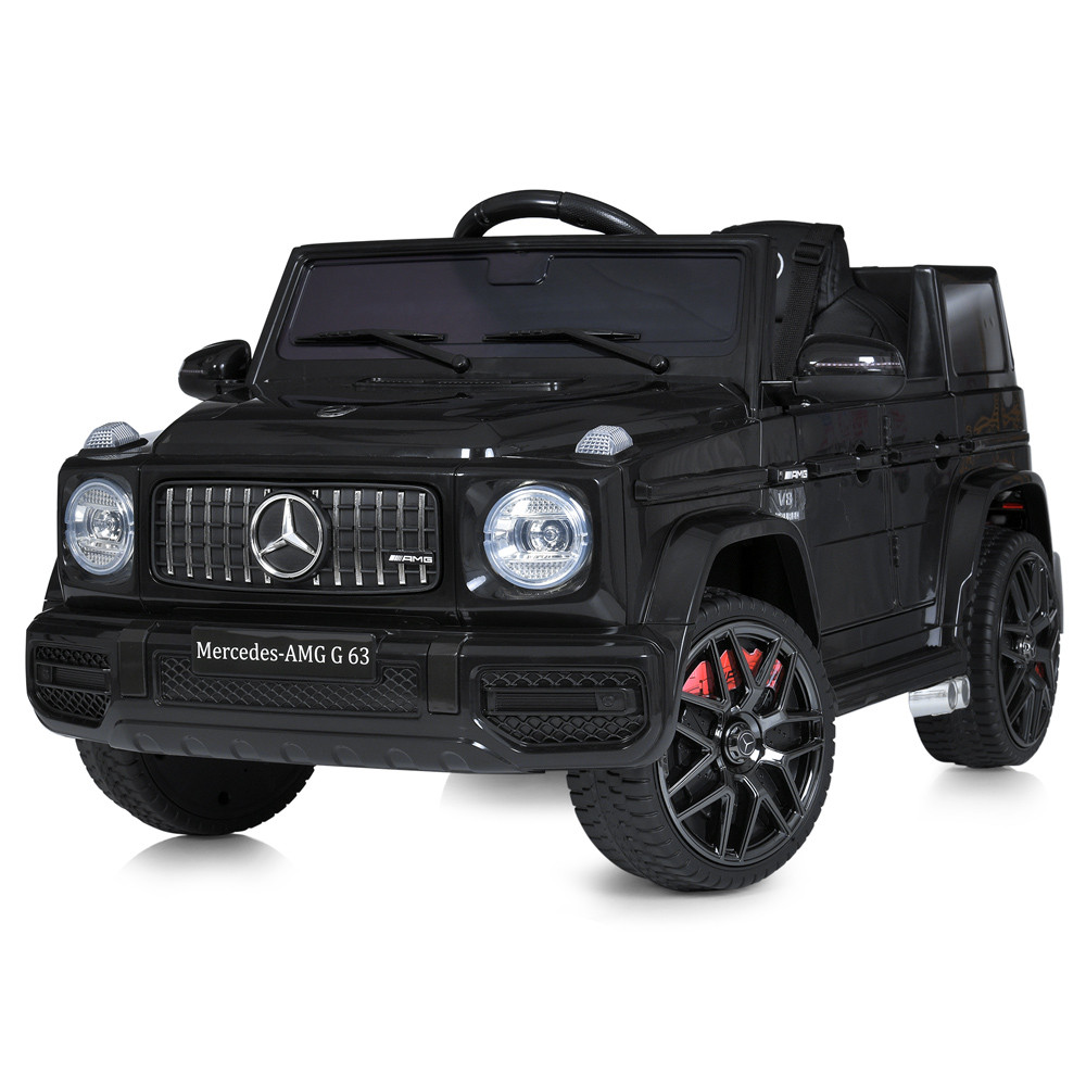 Дитячий електромобіль Джип M 5038EBLR-2 р/к (2,4G), 4*20 W, 1*12V9AH, MP3, TF, USB, EVA, свiтло, шторiра, чорний Mila