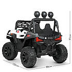 Электромобиль джип M 4620EBLR-1 2,4G, 1аккум12V10AH, 4мотори 25W, муз, світло, MP3, USB, EVA, шкіра, білий Mila, фото 8