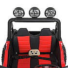 Электромобиль джип M 4620EBLR-3 2,4G, 1аккум12V10AH, 4мотори25W, муз,світло, MP3, USB, EVA, шкіра, червоний Mila, фото 3