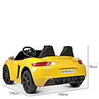 Детский электромобиль спорткар двухместный Porsche с музыкой на аккумуляторе, фото 6