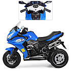 Дитячий електромотоцикл M 3688EL-4 2 motor 35 W, 2akkum6V5AH, MP3, TF, USB, kolesaEVA, ko.sid, muz, sin Mila, фото 4
