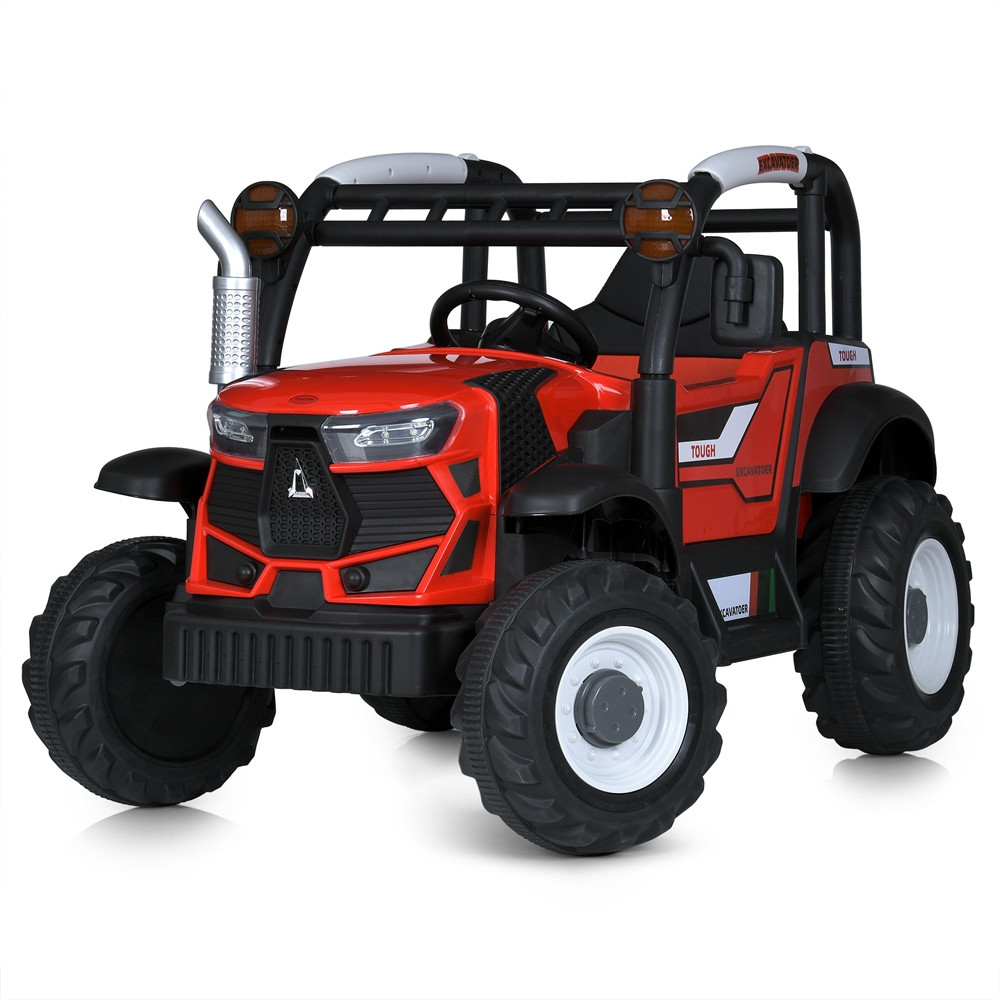 Дитячі електромобіль джип M 5073EBLR-3 2,4G, (р/к), акум.12V10AH, 2моторі25W, EVA, шкiра, TF, музика, чорний Mila