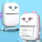 Дитячий термопринтер котик/портативний міні принтер для смартфона Bluetooth, фото 5