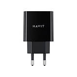 Зарядний пристрій HAVIT HV-UC111 20W USB+USB-C Black, фото 2