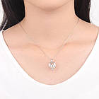 Перлина бажань з кулоном 42 см, в подарунковій упаковці / Жіночий кулончик з перлиною / Підвіска на шию, фото 2