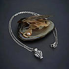 Перлина бажань з кулоном 42 см, в подарунковій упаковці / Жіночий кулончик з перлиною / Підвіска на шию, фото 4