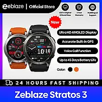 Смарт годинник Zeblaze Stratos 3 black