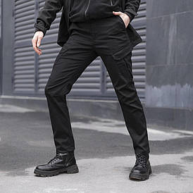 Жіночі модні штани-карго колір чорні спортивні штани Tactical V2 з кишенями весняно-осінні стильні